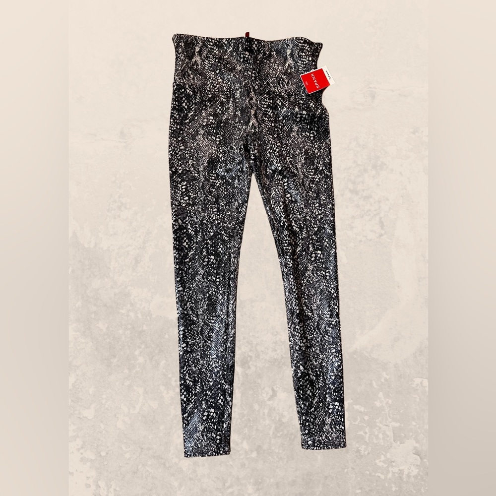 Faux Leather Snakeskin Shine Leggings